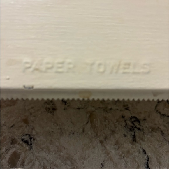 Paper Towel Wax Paper And Foil Holder Vintage Retro Metal Cream - Picture 4 of 8